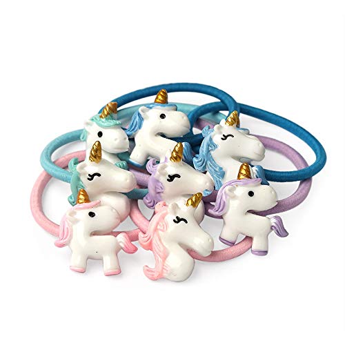 Aivivo Girls Unicorn Elastic Hair Ties Rope Ponytail Holders Hair Bands(16 Pcs) #TOP1