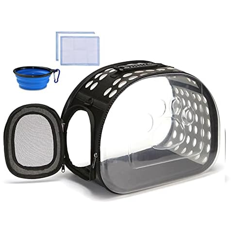 Pet Carrier Bag Portable Cat Carrier Bag Airline Approved Pet Travel Folding Dog Cat Puppy Travel Transport Bag Small Animals Carrier Bag Gray Cover