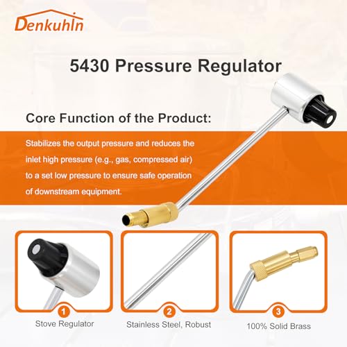 Denkuhin Gas Stove Pressure Regulator 5430 Fit for Coleman Propane Stove Grills and Fold N Go Stove, Not Suitable for Coleman Roadtrip LXE Grills - image 6