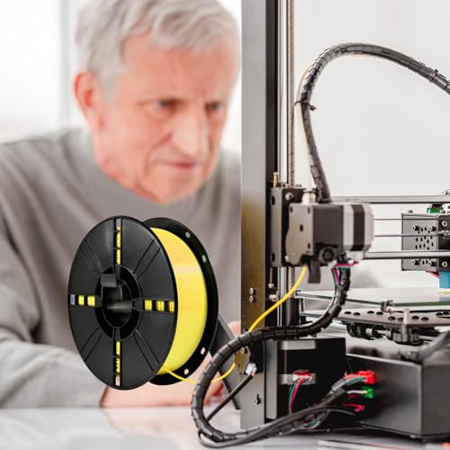 Carrete de cable de plástico portátil negro con diseño de placa para camping 4 piezas 6
