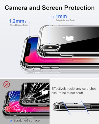 Image of HOOMIL Case for iPhone X /iPhoneXS, Anti-Yellowing, Crystal Clear