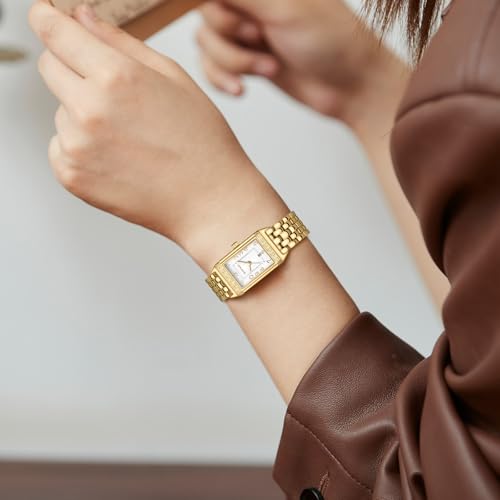 Elegant BOFAN Vintage Gold Women's Watch with Auto Date, Easy Read Dial, Waterproof Design, and Adjustable Bracelet Tool - Image 6