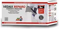 Argamassa 12kg Bloqueador De Umidade Impermeabilizante Parede E Rodapé Reparo Total Paredes Anti Mofo Bolor Bolhas Vedax