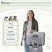 SUCIKORIO Hundetasche Flugzeug 55x40x23 Eurowings Lufthansa, Faltbare Hundetragetasche mit Faltbar Reisenapf Napf Hunde Katzen Transporttasche bis 12kg Transportboxen Große Petsfit Tragetasche, Khaki