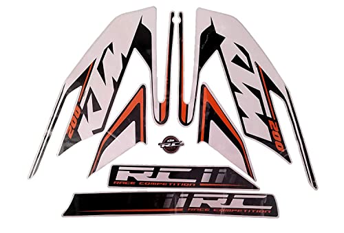 Image of OHITO Bike Fancy Stickers and Decal Kit Stickers Compatible with KTM rc200 Old Black 2016