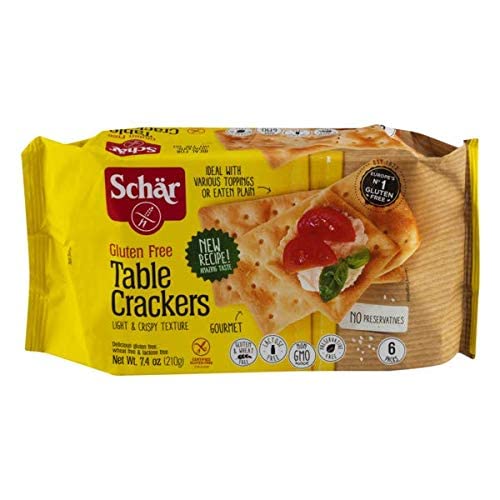 Schar Rosemary Table Crackers, Gluten Free & Non-GMO, 7.4 Ounce (Pack of 5)