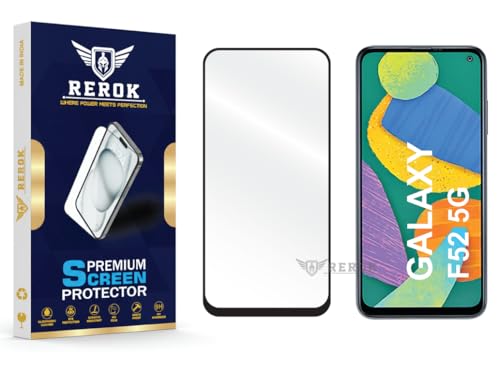 Image of Gorilla Tempered Glass Screen Protector Compatible with Samsung Galaxy F52 5G [Pack of 1] | Edge-to-Edge, Bubble-Free, Case Friendly, Easy Installation Kit