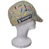Custom Expressions Welding Caps Welding Helmet Liners Welding Accessories for Men-Women-Flame Resistant-Safety and Protection While Welding-100% Cotton-Handmade-Style Fishing Lures (7 1/4)