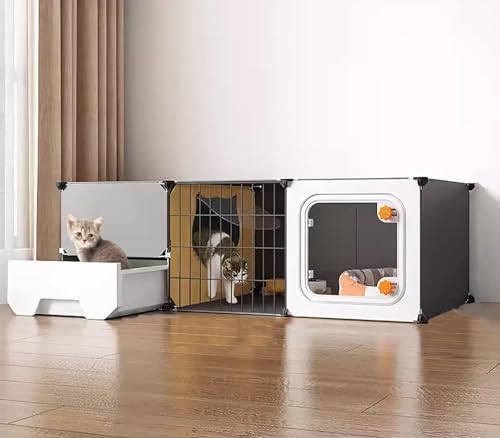 Cage pour chats modulaire à monter soi-même intérieur extérieur