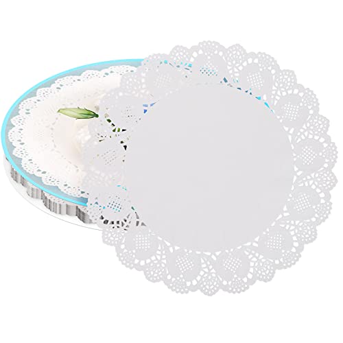 Paper Doilies - Extra Thick 12" Round White Royal Lace Doily - Elegant And Versatile For Formal Events, Buffets, Dessert Displays, Parties, Vases, Weddings (100-Pack, White) #TOP5