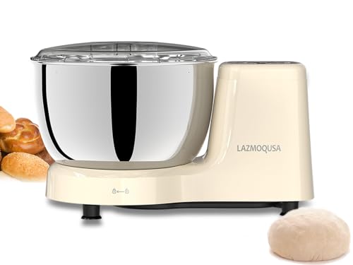 Comparison: Best Stand Mixer For Roti Dough 6 LAZMOQUSA Electric Dough Mixer Maker 5.5 QT, Fermenting and Kneading Flour Mixer Machine with 304 Stainless Steel Bowl & Smart Timing for Baking Bread Cake Pizza Roti Dumpling Dough & Sourdough
