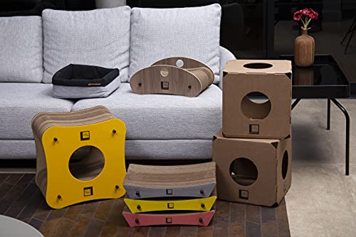 gatomoderno Refil de Arranhador para Gatos de Papelão Kraft, Modelo Wave