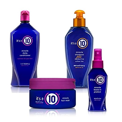 Top Selling It's A 10 Bundle, Miracle Daily Conditioner - 10oz, Miracle Shampoo Plus Keratin Sulfate Free - 10oz, Miracle Leave-in Product - 4oz, Miracle Hair Mask - 8 oz
