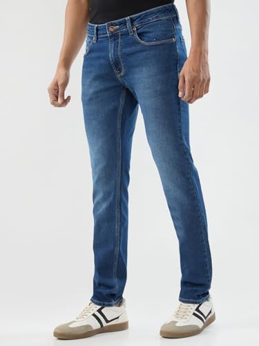 Image of Spykar Men's Rover Regular Fit Mid Rise Casual Jeans