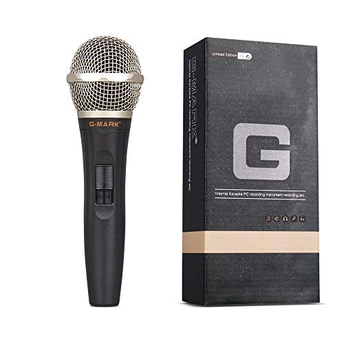 G-MARK G77 Microphone vocal 48 V avec commutateur et microphone à condensateur filaire de concert Cover