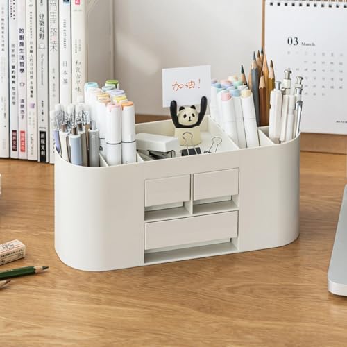 Organisateur de cosmétiques et porte-stylos à compartiments modulables