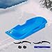 rockible Snow Sled Luge Outdoor Ski Board Toboggan Durable Snowboard Heavy Duty Sandboarding Sledge Downhill Sled for Kids, Adults, 36cmx64cmx13cm
