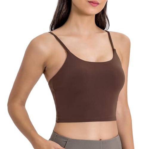 Image of Lemedy Women Padded Sports Bra Fitness Workout Running Shirts Yoga Tank Top