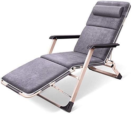 Chaise longue de jardin avec coussin en coton finitions premium
