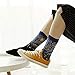 Famous Painting Art Printed Mens Dress Socks - HSELL Crazy Patterned Fun Crew Cotton Socks 6 Pack (C2), One Size