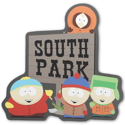 South Park Classic Logo Metal Sign - Iconic South Park Wall Decor for Man Cave, Movie Room or Teen...