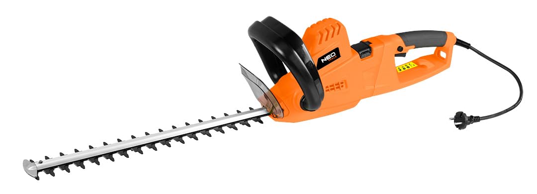 NEO TOOLS Wielofunkcyjne urządzenie ogrodowe 2 w 1 – sekator (750 W, miecz 25 cm) i teleskopowe nożyce do żywopłotu (550 W, ostrze 46 cm), szybkie naciąganie łańcucha SDS, pasek na ramię, do wysokich