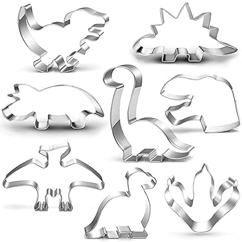UKoosien Dinosaur Cookie Cutter Set for Kids Cover