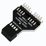 Adaptateur double port : convertit un seul en-tête de carte mère USB 2.0 9 broches en deux ports séparés, doublant efficacement vos options de connexion USB interne