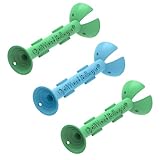 OptiWand Bullseye 3 Pack Large Soft Contact Lens Removal & Insertion Tool - Silicone Rubber Soft Lens Inserter & Remover Device with Pincher End & Finger Grips - Safe & Easy on Eyes, Travel Size 1.88