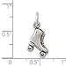 Sterling Silver Roller Skate Charm Pendant for Women or Unisex Jewelry, Detailed Quad Skate Design, Retro 1980s Style Athleisure Accessory for Necklace or Bracelet, Fitness and Skater Fashion Piece