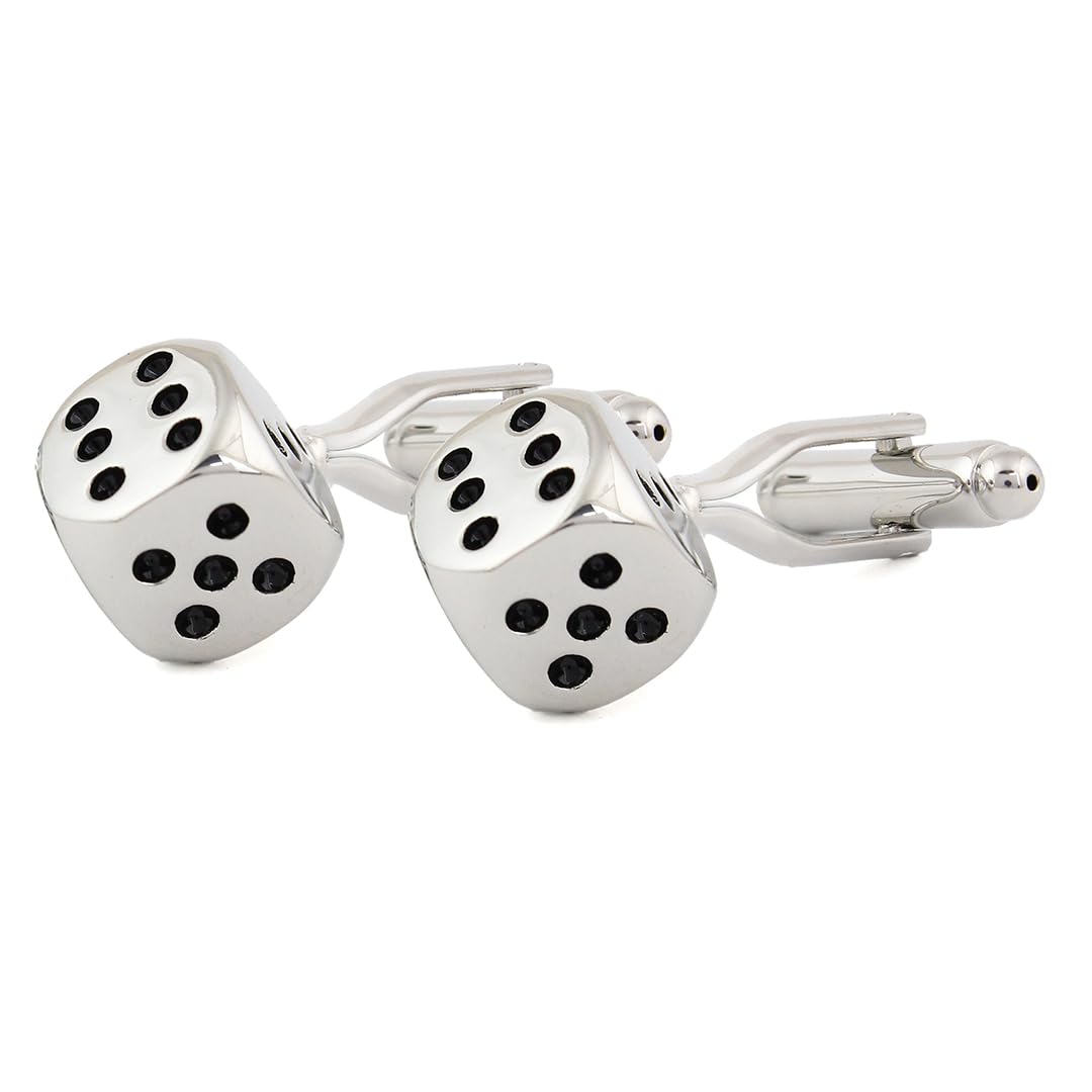 peluche The Game of Dice Cufflinks for Men-picture-14