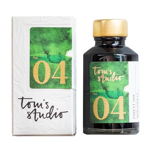Tom's Studio - Fountain Pen Ink 50ml, Green | Glass Ink Bottles For Fountain Pens