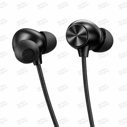 Image of Compatible with OnePlus Bullets Wireless Z3 Bluetooth Neckband with 12.4mm Bass Drivers, AI Noise Cancellation, 3D Spatial Audio, Fast Charging (Black)