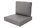 Miatech Coussin de Jardin, pour Chaise, Fauteuil rotin, Fauteuil Jardin, Coussin Fauteuil rotin, Coussin Fauteuil Jardin-Taille L, 60x55–Gris