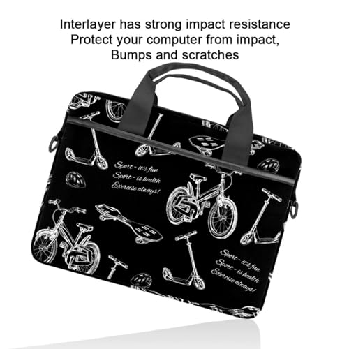 Maletín porta laptop antichoque para bicicleta y patinete multicolor 5