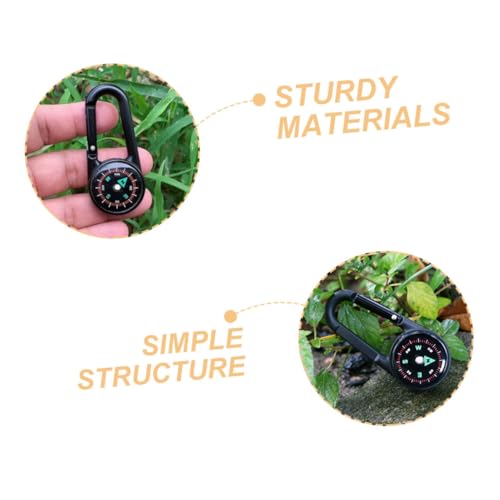 Brújulas de Camping Pack 2 Piezas Carabiner Exterior miniatura 3