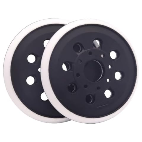 5" Sander Pads for Bosch, 5 Inch 8 Holes Hook & Loop Replacement Sander Backing Pad for Bosch RS035 Compatible with Bosch ROS10 ROS20 ROS20VS ROS20VSC ROS20VSK(2 Pack) Cover