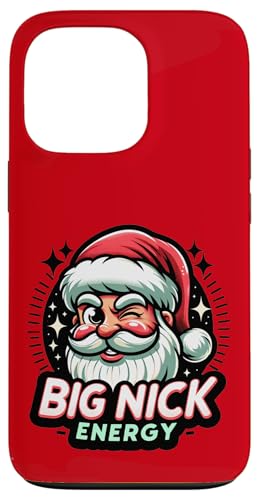 Big Nick Energy Santa Funny Christmas ���[���A �X�}�z�P�[�X iPhone 13 Pro �p