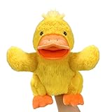 Okegztoa Hand Puppet s Duck Pupp ets,9'Realistic Stuffed Animal Puppe ts for Toddlers Duck Stuffed Puppets for Kids with Movable Mouth,Duck Animal Hand Puppets for Adults Han d Puppets for Toddlers 3