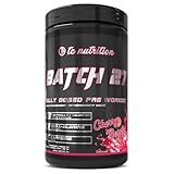 TC Nutrition Batch 27 Pre Workout Powder - 8g Citrulline, 3.5g Beta Alanine, 2.5g Betaine, 325mg Caffeine | Instant Energy, Focus, Pumps, & Strength | Nitric Oxide Booster 20 sv (Cherry Bomb)