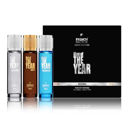 Image of French Factor Luxury Perfumes Experience Set For Men Eau De Parfum Long Lasting Fragrance Gift Set (Pack Of 3, 30ml Each) Made In India