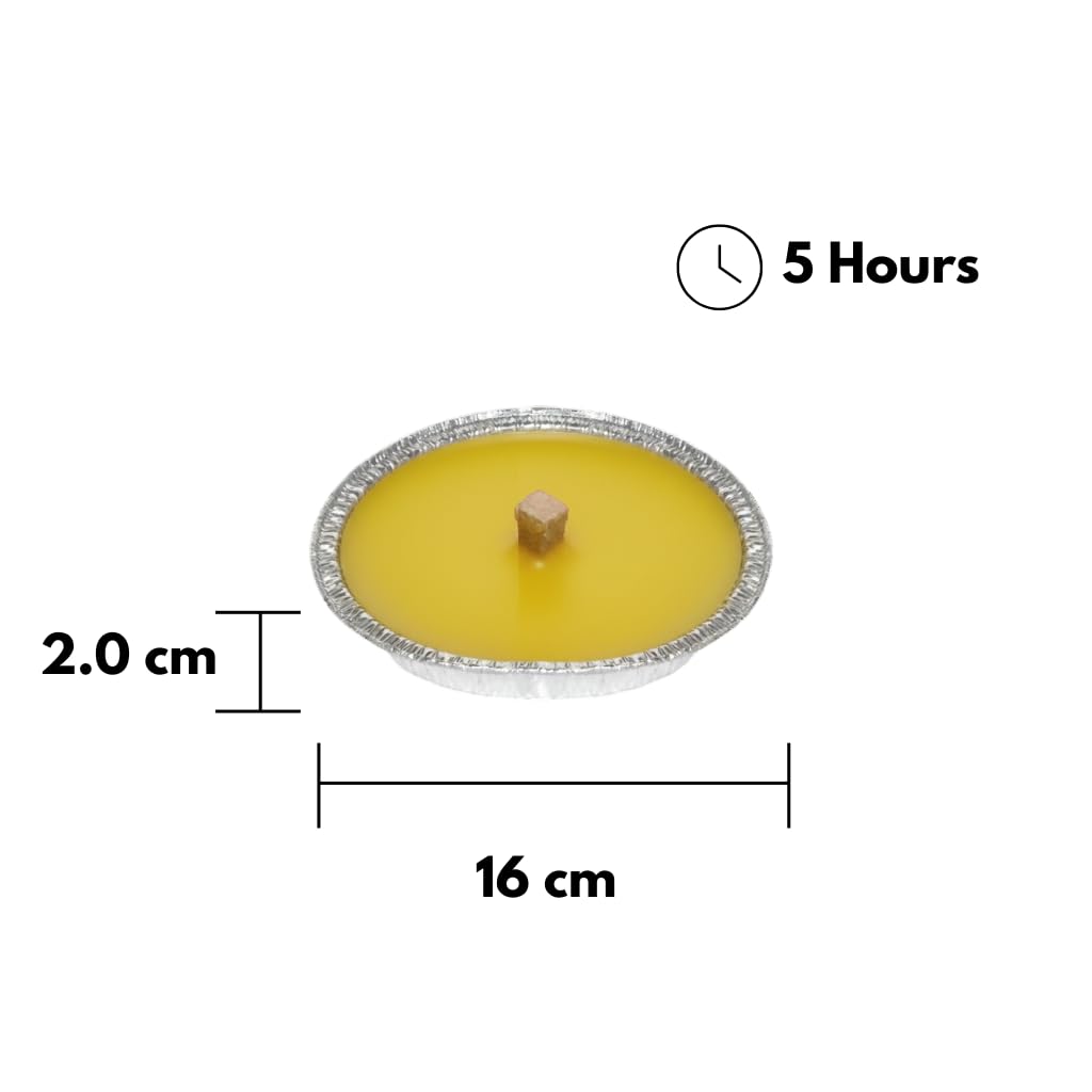 Cereria Di Giorgio - 32 fiaccole in alluminio alla Citronella di Java 100% Naturale - Anti zanzare e insetti - Diametro 16 cm - Durata 5 ore