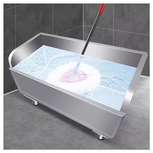 GLJTUO Évier De Service en Acier Inoxydable pour Cuisines Commerciales, Restaurants, Commerces, Garages Et sous-Sols,Silver-100x41x55cm