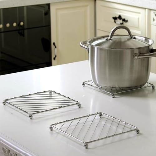 Arrebol ARREBOL-111 Stainless Steel Trivets Heat Resistant Insulated Hot Pads Table Dish Mat Tableware Placemat Dining Table Decor Hot Pads Cooking And Baking Pans Holder Air Fryer Oven Cookie Cooling Racks thumb #2