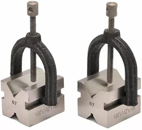 Precision V-Block Set 50 X 38 X 38 With 2 Blocks & 2 Clamps-Amz4