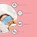 Gel Eye Mask - Hot or Cold Compress Pack Eye Therapy | Cooling Eye Mask for Dark Circles & Puffiness, Puffy Eyes, Dry Eyes, Headaches, Migraines, Sinus - Reusable Eye Face Mask | Ergo Gel Bead (Clear)