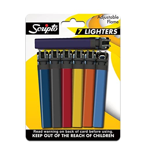 Scripto Lighters, 7 Count