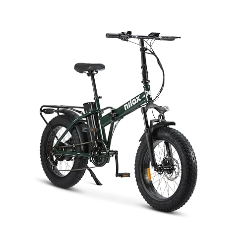 Bicicletta Elettrica Pieghevole Nilox X8 Pro Verde, Ruote Da 20",Velocità Max 25 Km/H, Motore 250W, Autonomia Fino A 70Km, Batteria 13000Mah - 4