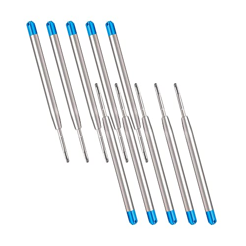 10 x Kugelschreiberminen Großraumminen Metall Kugelschreiber Ersatzminen für G2-Format Kompatible Parker Kugelschreiber Minen Schreibfarbe Blau