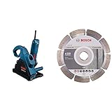 Bosch Professional 0601621703 - Rozadora eléctrica + Bosch 2608602198 - Disco de corte de diamante Professional for CONCRETE 150 mm